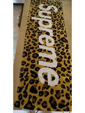 Supreme Leopard Towel 2009 (Japan Exclusive) 16" x 42 1/2" Box Logo Print